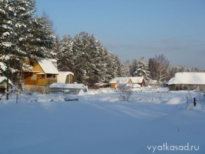 Дачный поселок зимой